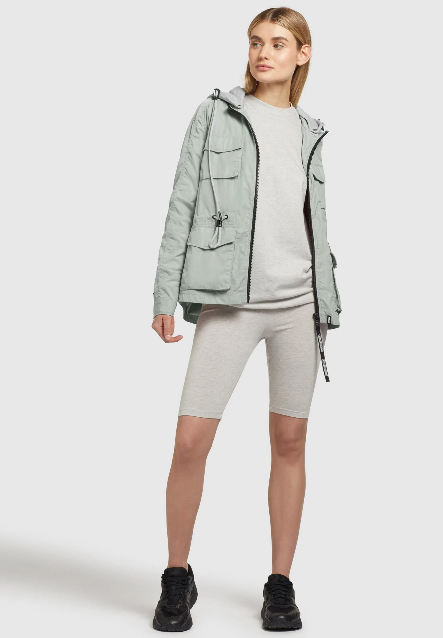 Khujo Flames - Lichte Jas - Blassgrün 4 Khujo Flames - Lichte Jas - Blassgrün - Afbeelding 2