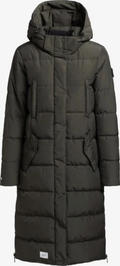 Khujo Wintermantels Wintermantel Kleo Dames Donkergroen
