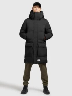 Khujo Wintermantels Winterjas Slow Heren Zwart -Khujo Winkel 033baab45965272ef3df473ddfa489f3