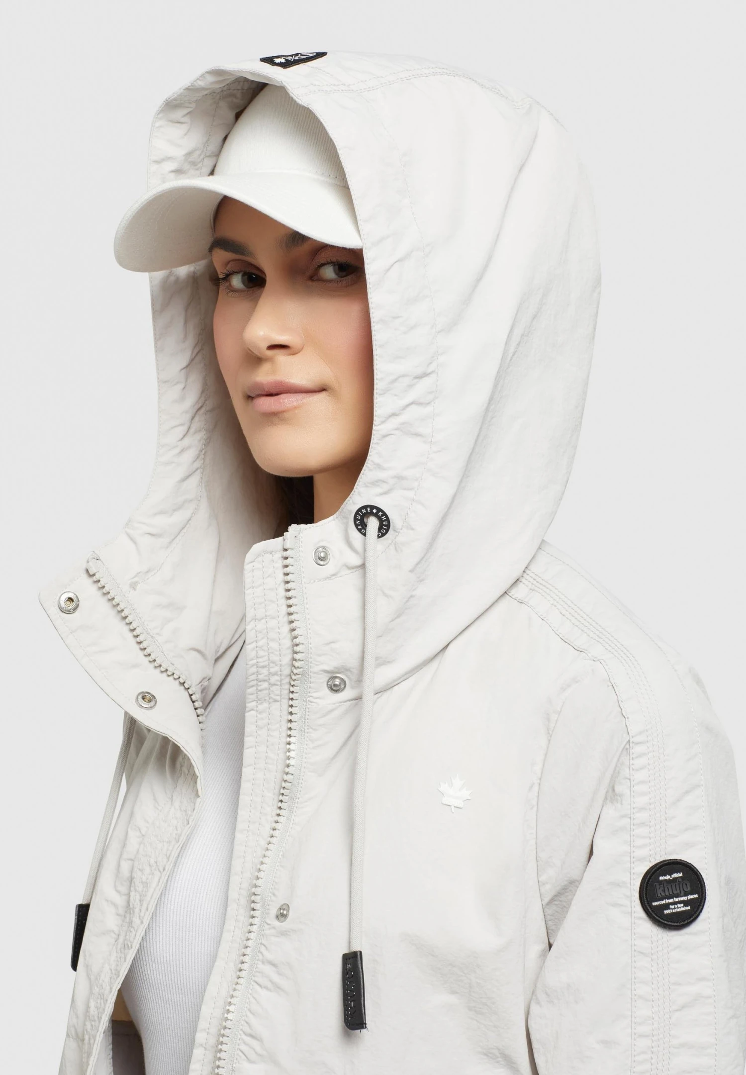 Khujo Zahira3 - Lichte Jas - Hellgrau 7 Khujo Zahira3 - Lichte Jas - Hellgrau - Afbeelding 5