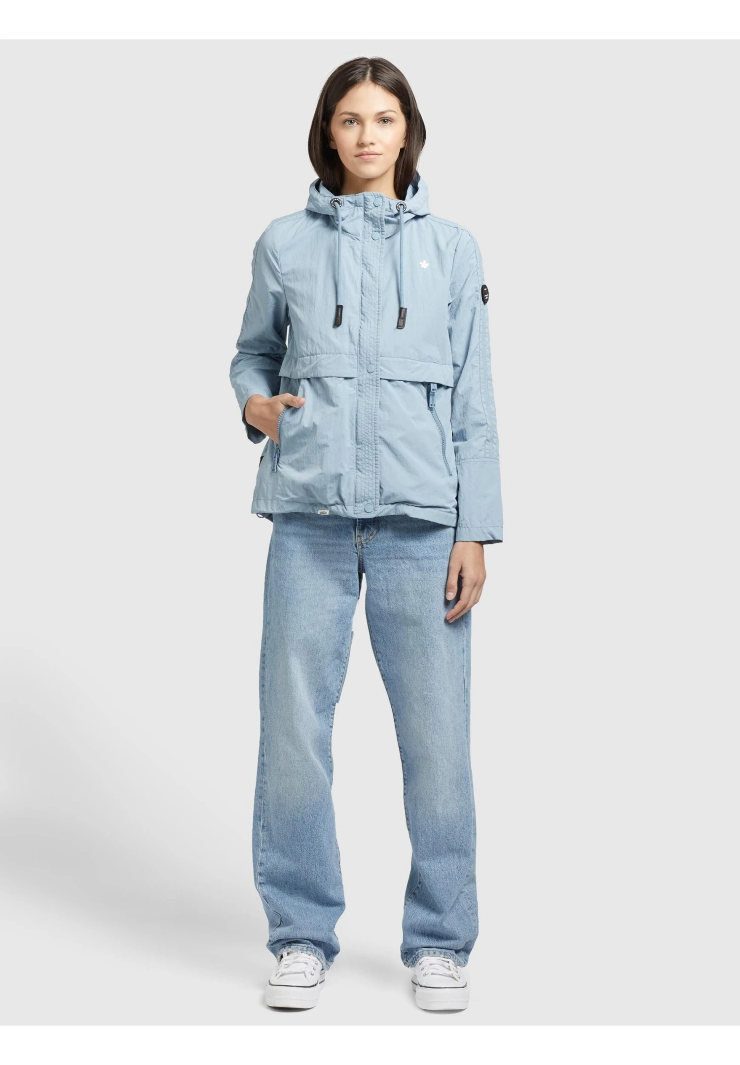 Khujo Zahira3 - Lichte Jas - Hellblau 4 Khujo Zahira3 - Lichte Jas - Hellblau - Afbeelding 2