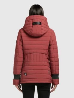 Khujo Winterjassen Winterjas Patt Dames Roestrood -Khujo Winkel 04f025044ed1da3eff742abc6af99deb