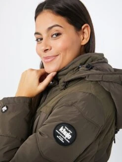 Khujo Wintermantels Wintermantel Lubeck Dames Groen -Khujo Winkel 05b86212756d638bdb736e535460409a