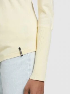 Khujo Fijngebreide Truien Trui Shea Dames Lichtgeel -Khujo Winkel 064bd40e2a34db703130ee6143ba27d7