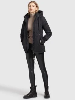 Khujo Winterjassen Winterjas Dames Zwart -Khujo Winkel 08cf49b182e83c04a44c267ab460776a