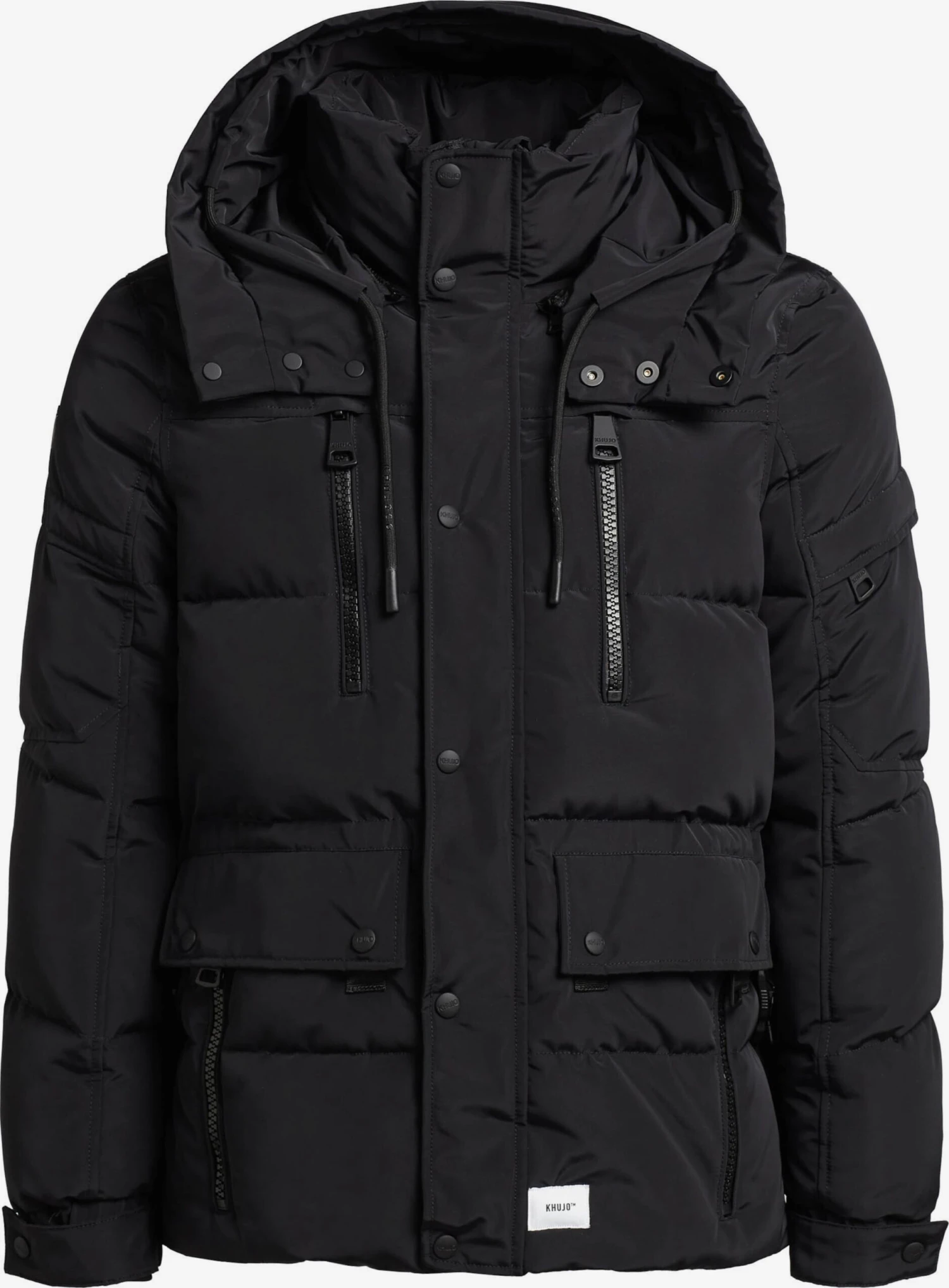 Khujo Winterjassen Winterjas Shinzo Heren Zwart 3 Khujo Winterjassen Winterjas Shinzo Heren Zwart