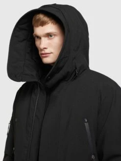 Khujo Wintermantels Winterjas Carl Heren Zwart -Khujo Winkel 0d1b9541bfeee543c076c39704f9f7d5