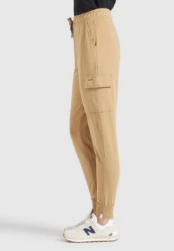 Khujo Sweatpants Tapered Cargobroek Staci Dames Beige -Khujo Winkel 135c5b56569fbc8623dd76b96cf07823
