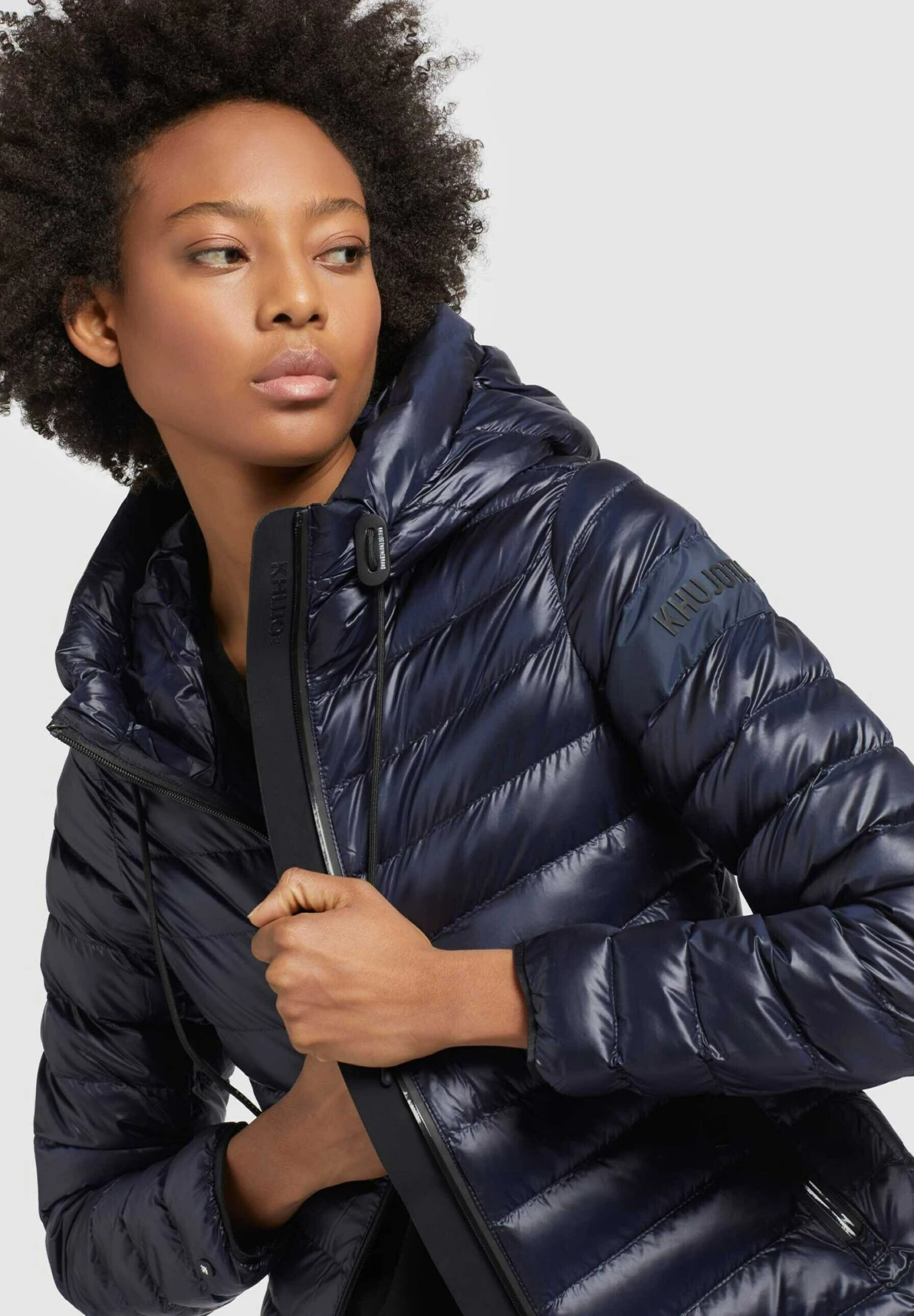 Khujo Lovina4 Shiny - Jas - Dunkelblau 9 Khujo Lovina4 Shiny - Jas - Dunkelblau - Afbeelding 7