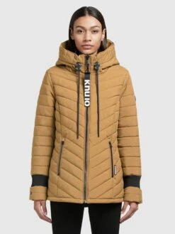 Khujo Winterjassen Winterjas Dames Camel -Khujo Winkel 14ac14f858636815383711f4d4f43517
