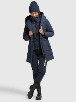 Khujo Korte Mantels Wintermantel Floyt Dames Donkerblauw -Khujo Winkel 18d710e4022f416acb00d8e5041f06b8