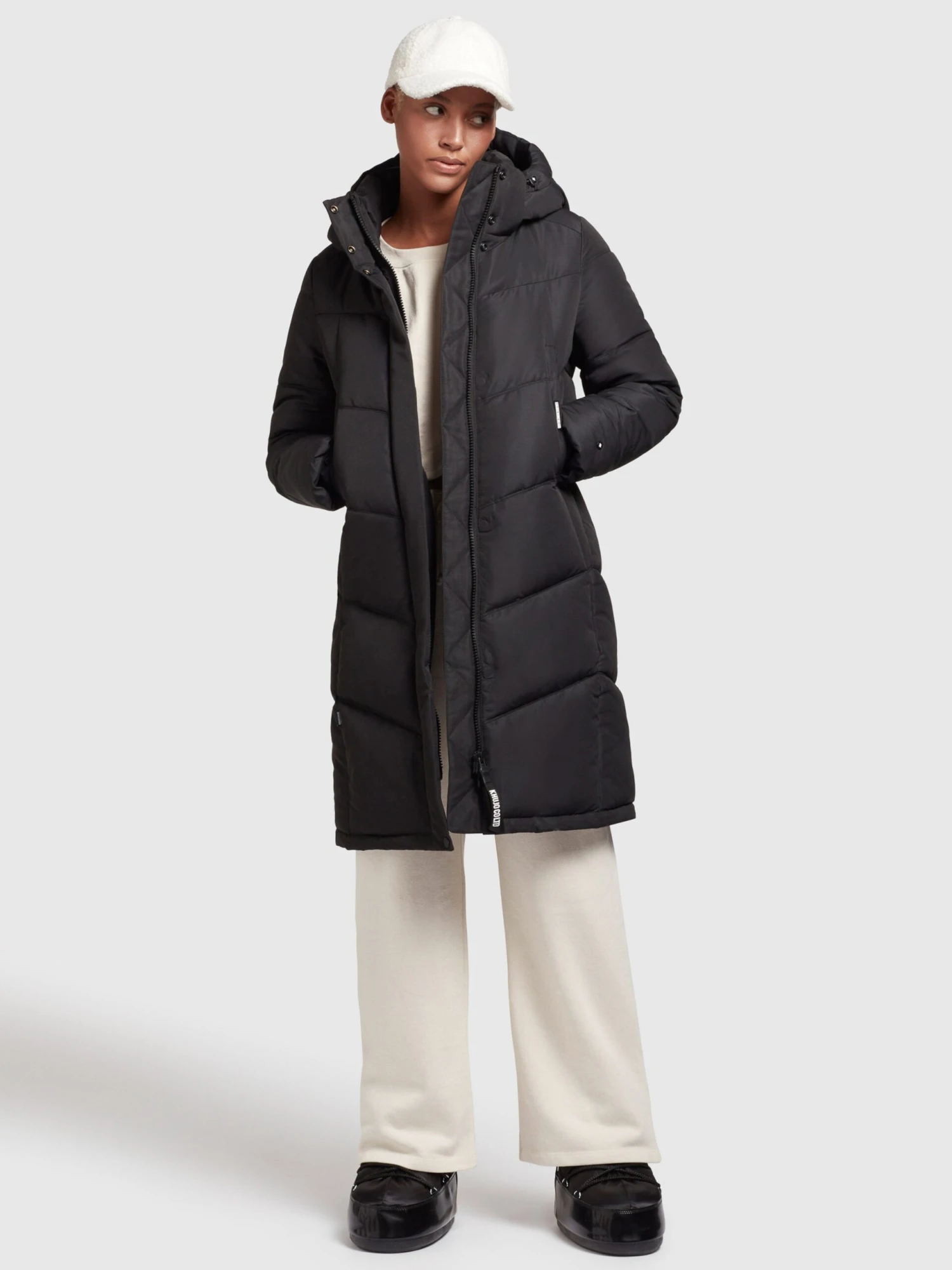 Khujo Wintermantels Wintermantel Limetta Dames Zwart 7 Khujo Wintermantels Wintermantel Limetta Dames Zwart - Afbeelding 5