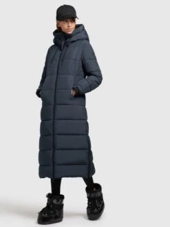 Khujo Wintermantels Wintermantel Deria Dames Donkerblauw -Khujo Winkel 1bee758640f61acda111409d5afe2208