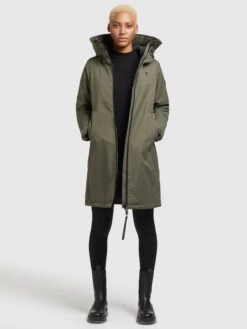 Khujo Tussenmantels Tussenmantel LISAD Dames Kaki -Khujo Winkel 1c51fc2efa692a8fe210d42db53feff5