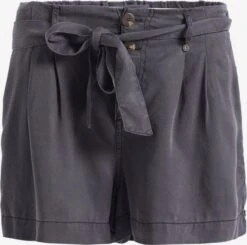 Khujo Shorts Regular Bandplooibroek Indira Dames Grijs