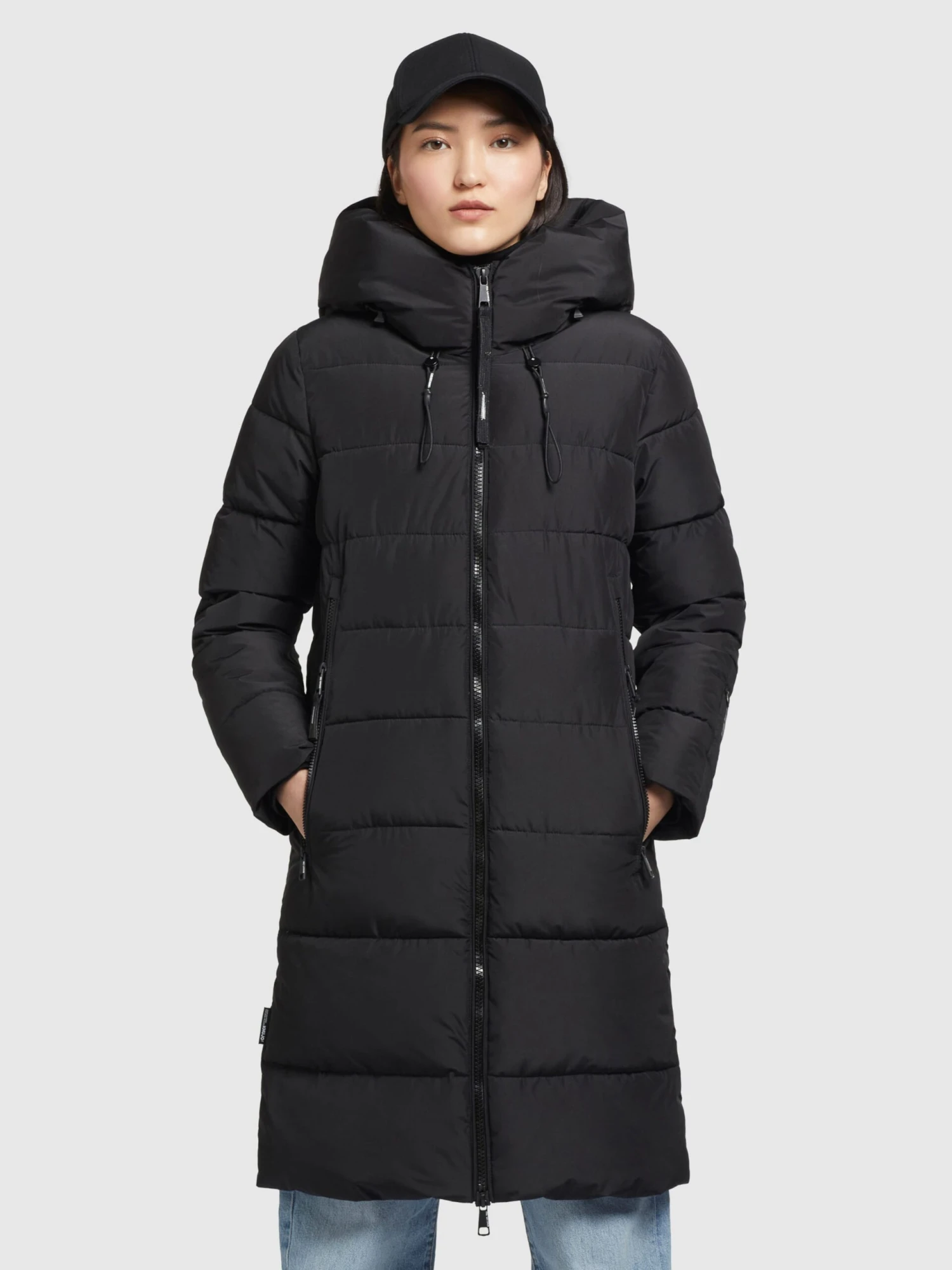 Khujo Wintermantels Wintermantel Jilias Dames Zwart 4 Khujo Wintermantels Wintermantel Jilias Dames Zwart - Afbeelding 2