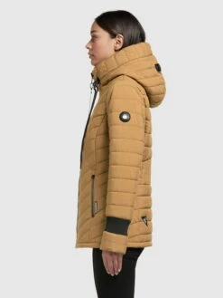 Khujo Winterjassen Winterjas Dames Camel -Khujo Winkel 225b7dd038e9ab42e0ba98c6aa594aa3