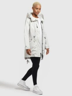 Khujo Parkas Tussenparka Dayes Dames Offwhite -Khujo Winkel 24b125c1985323caebdb389c39656691
