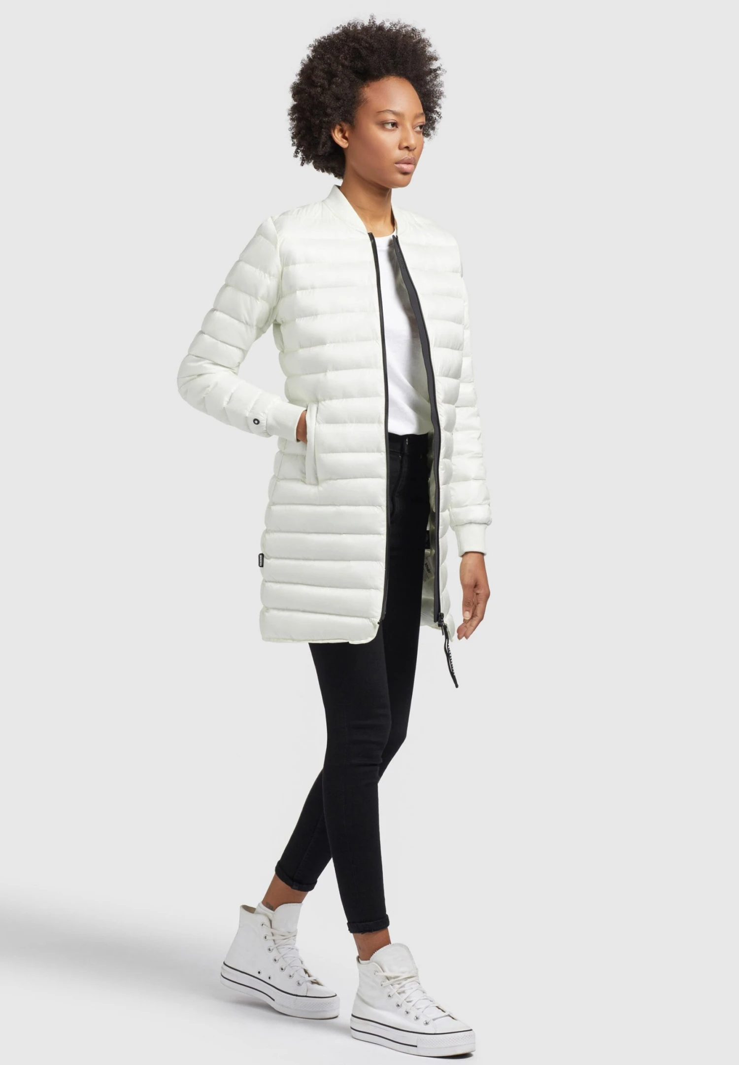 Khujo Greta Shiny - Jas - Cremeweiß 4 Khujo Greta Shiny - Jas - Cremeweiß - Afbeelding 2