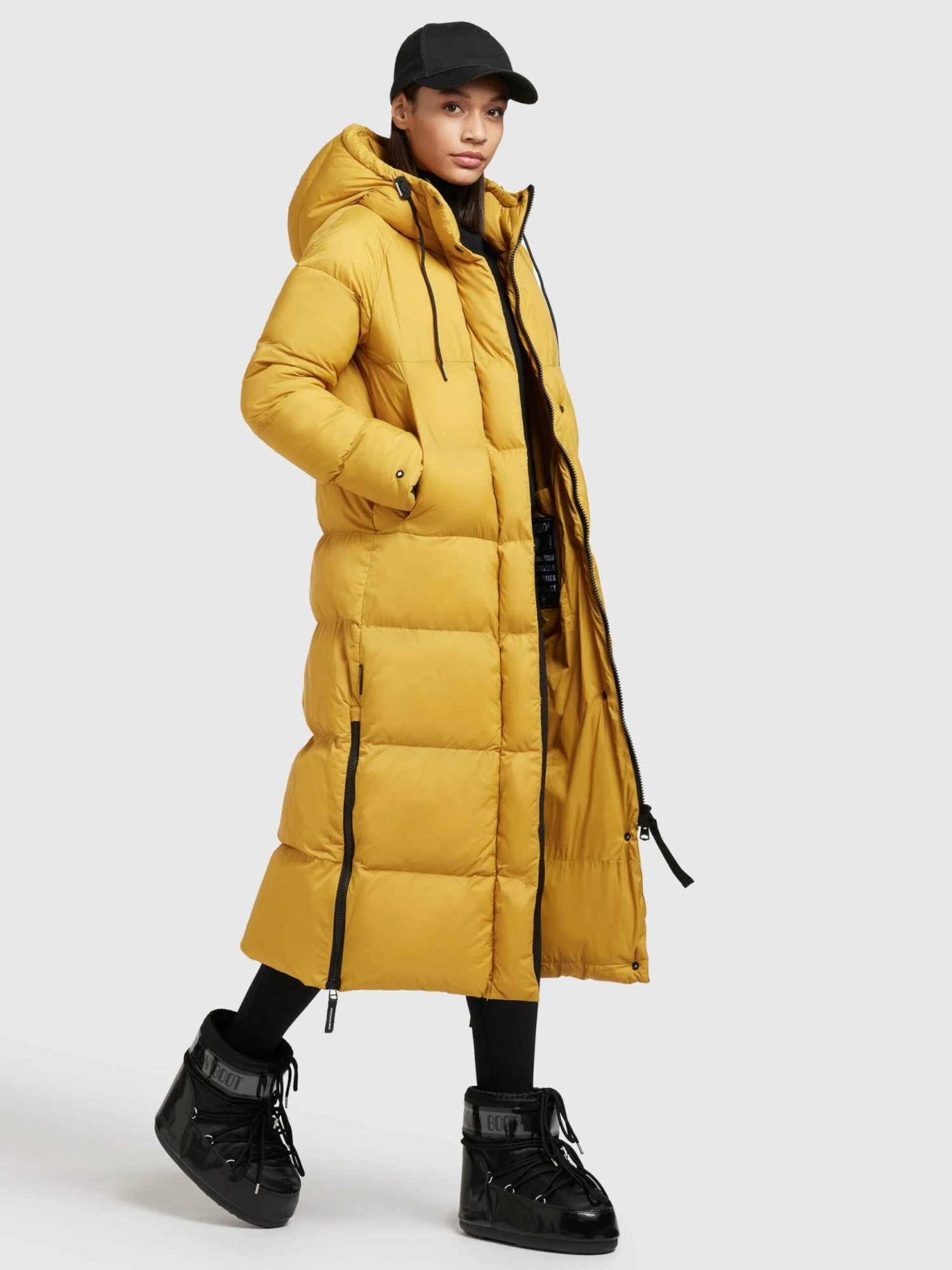 Khujo Wintermantels Wintermantel Dames Goudgeel 5 Khujo Wintermantels Wintermantel Dames Goudgeel - Afbeelding 3