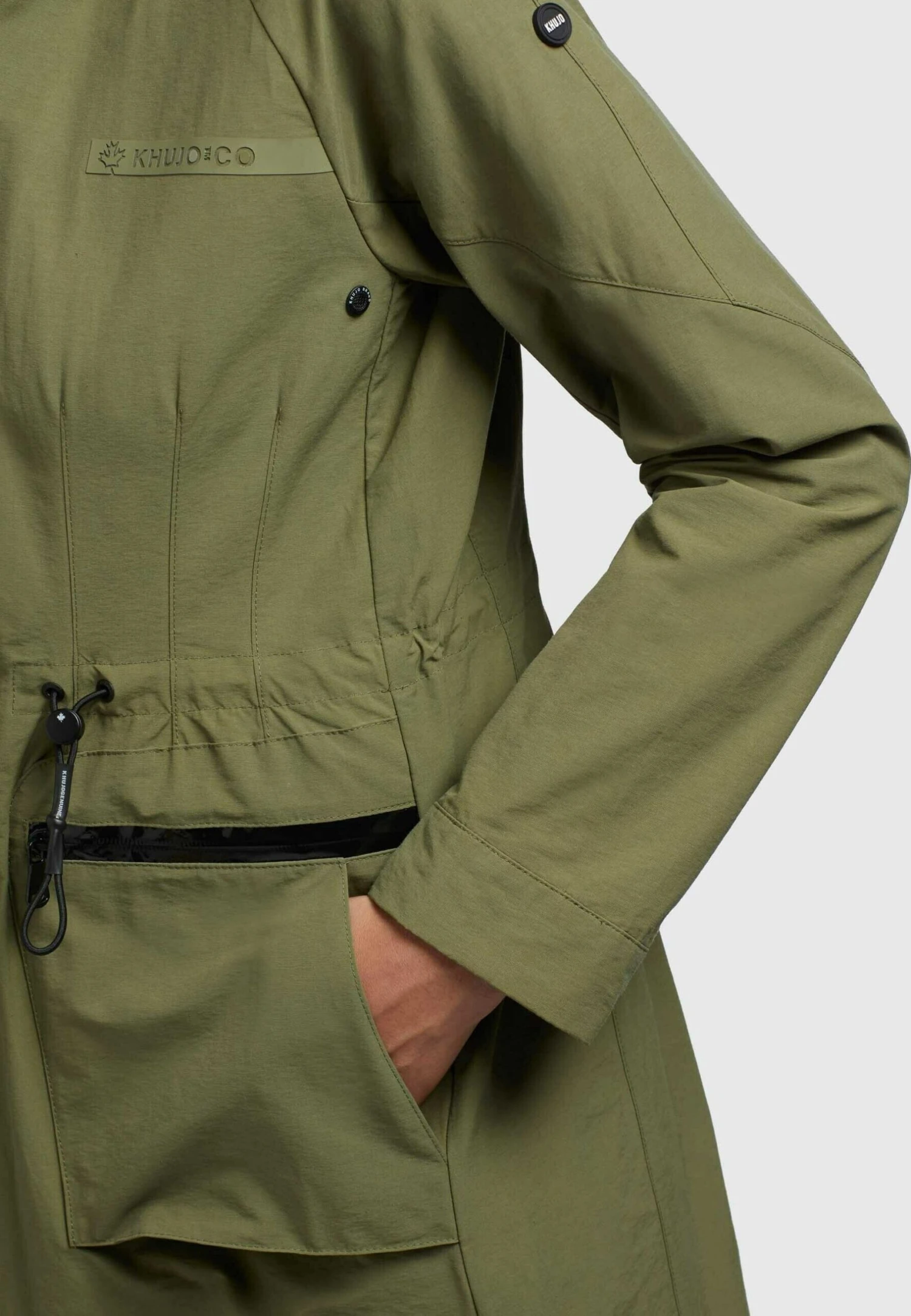 Khujo Levane - Regenjas - Olivgrün 9 Khujo Levane - Regenjas - Olivgrün - Afbeelding 7