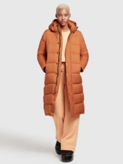 Khujo Wintermantels Wintermantel Corinna Dames Cognac -Khujo Winkel 26639f8fd63964382655debe3a6d5880