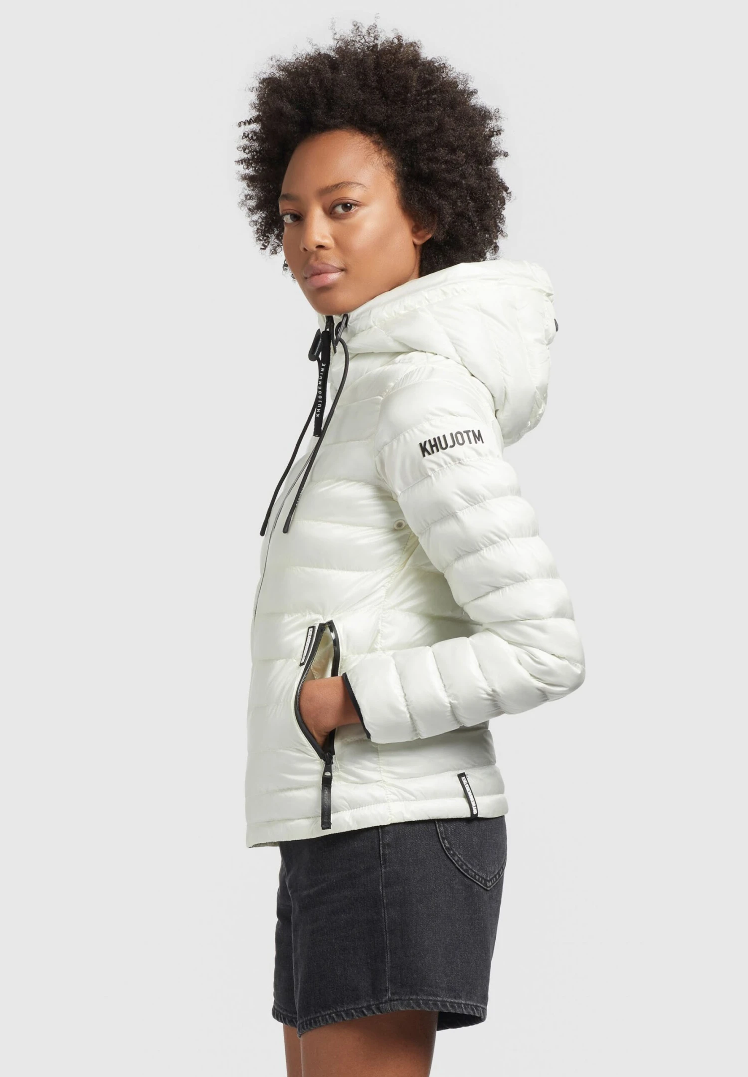 Khujo Lovina4 Shiny - Jas - Cremeweiß 7 Khujo Lovina4 Shiny - Jas - Cremeweiß - Afbeelding 5