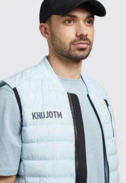 Khujo Reman Matt - Bodywarmer - Hellblau -Khujo Winkel 284c65be62a84989a860e697373e4a28
