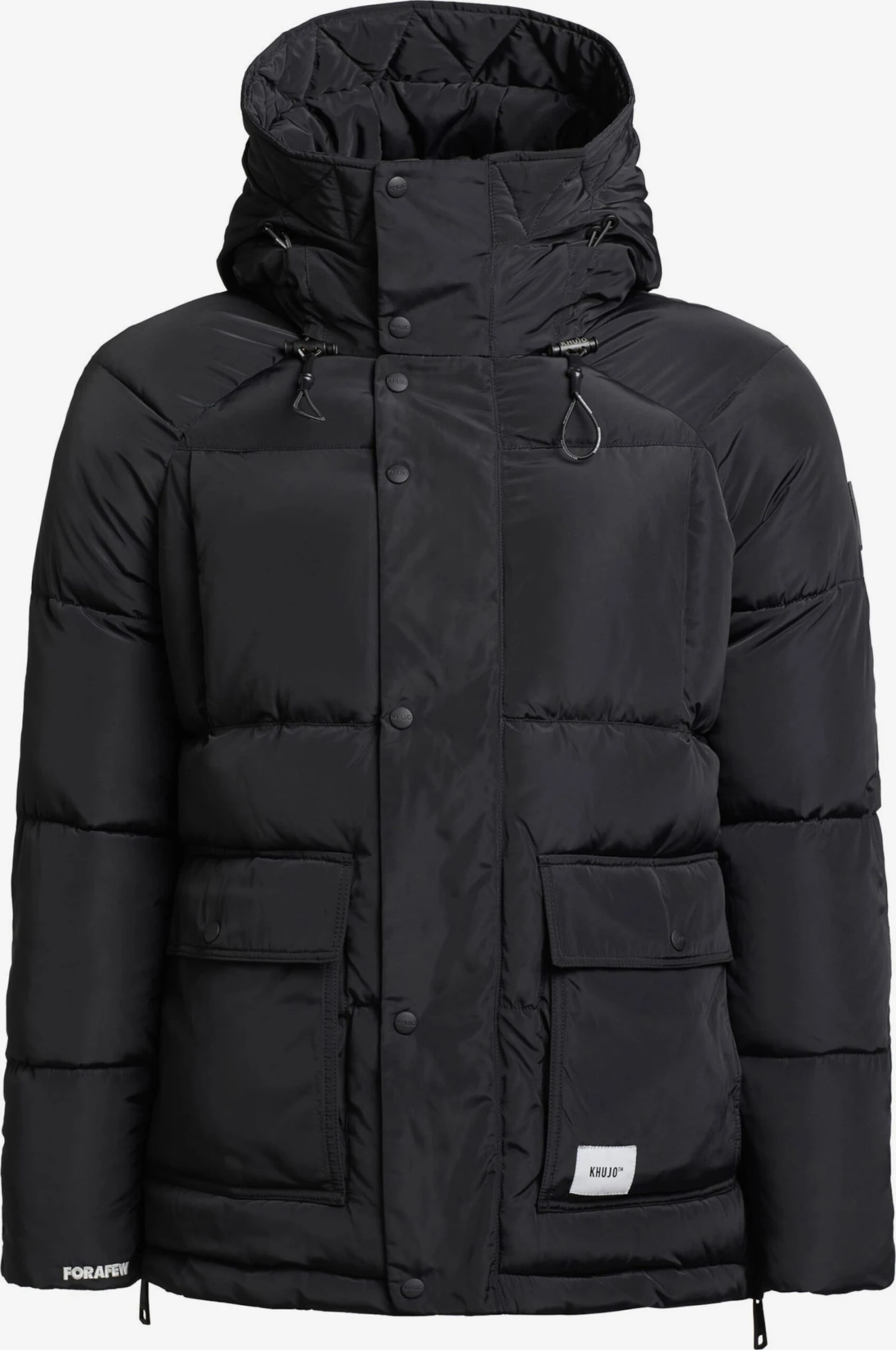 Khujo Winterjassen Winterjas Jedi Heren Zwart 3 Khujo Winterjassen Winterjas Jedi Heren Zwart