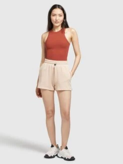 Khujo Shorts Regular Broek Dames Abrikoos -Khujo Winkel 2c9b7982fbffb205ee3c615b8a434dcc