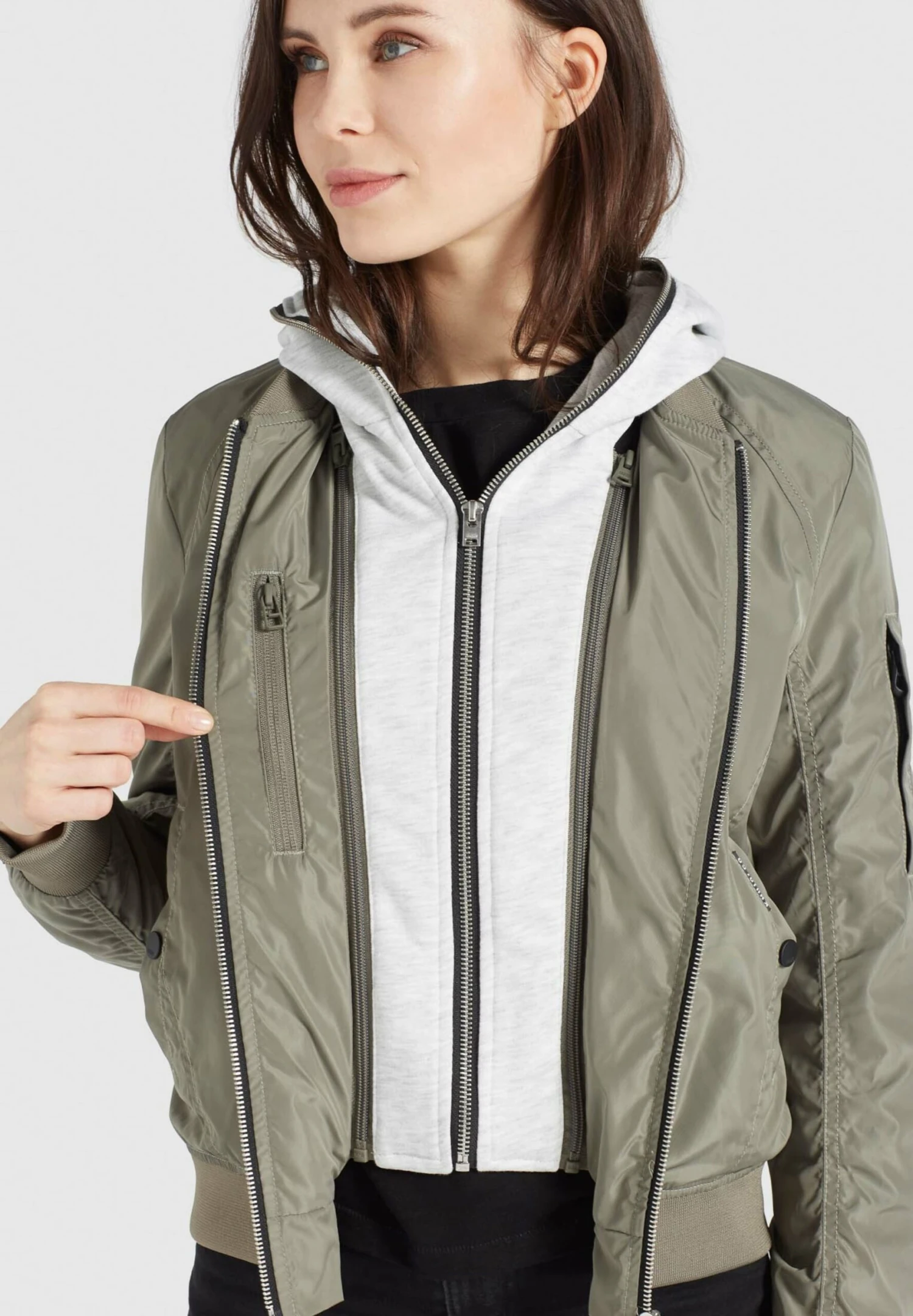 Khujo Winterjassen Winterjas LARIFA Dames Kaki 9 Khujo Winterjassen Winterjas LARIFA Dames Kaki - Afbeelding 7