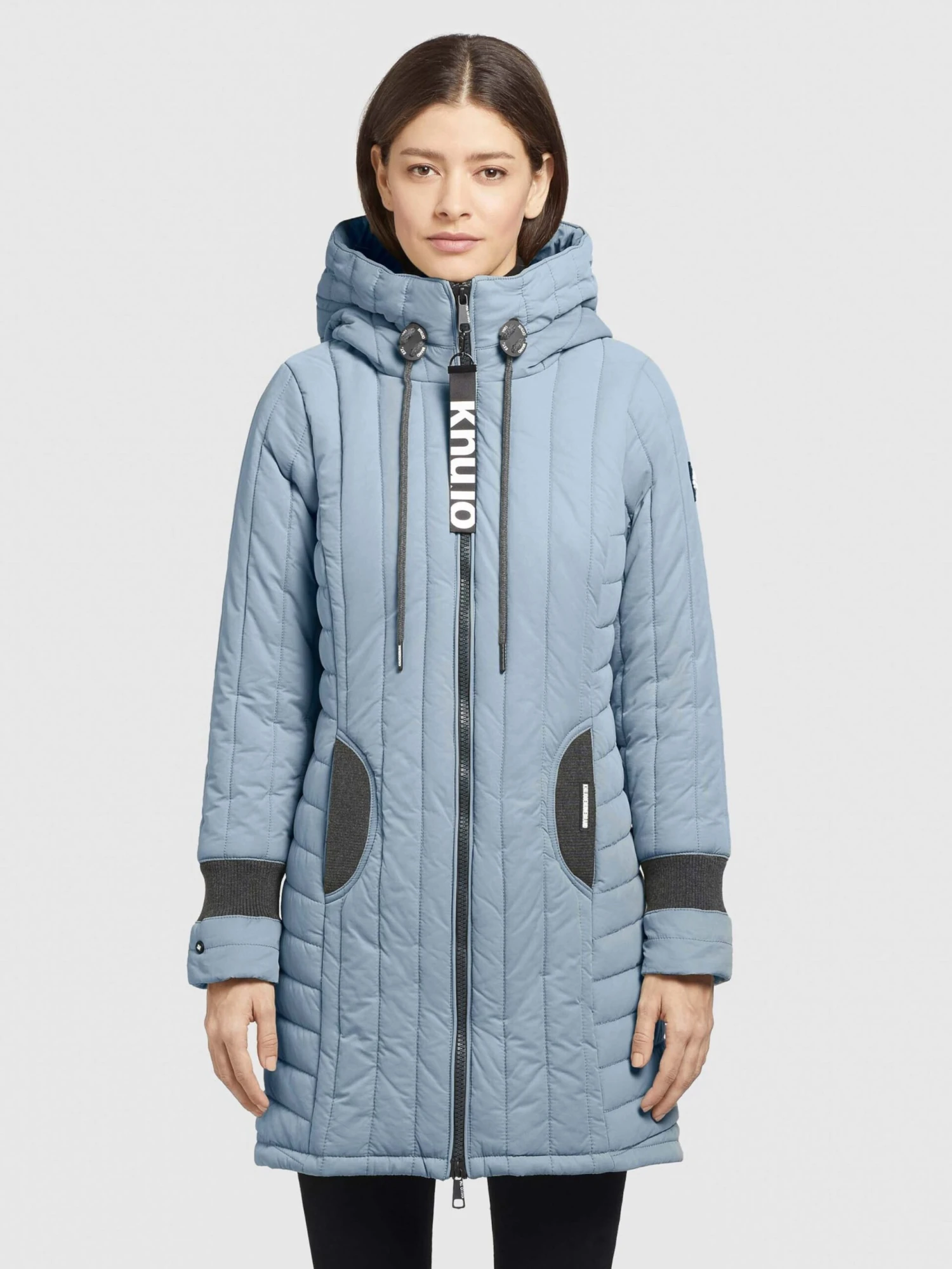 Khujo Tussenmantels Tussenmantel Jerry Dames Lichtblauw 4 Khujo Tussenmantels Tussenmantel Jerry Dames Lichtblauw - Afbeelding 2