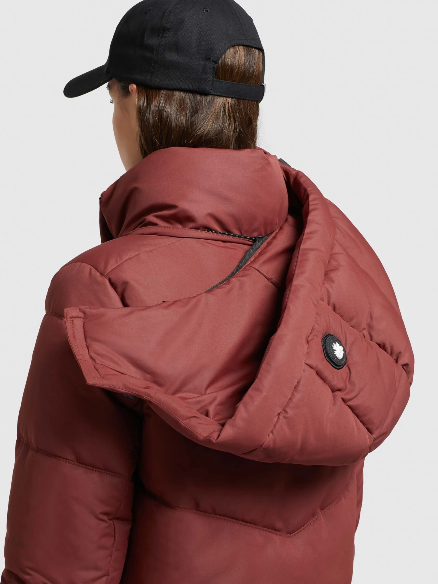 Khujo Wintermantels Wintermantel Limetta Dames Roestrood 9 Khujo Wintermantels Wintermantel Limetta Dames Roestrood - Afbeelding 7