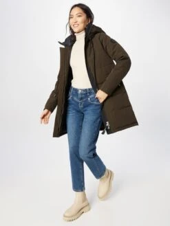 Khujo Wintermantels Wintermantel Cloren Dames Olijfgroen -Khujo Winkel 35315ad2c97d28a319682e9c3e8ebb20