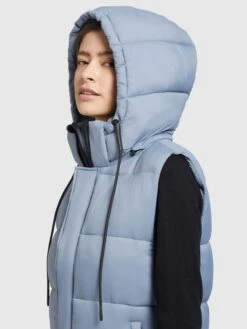 Khujo Bodywarmers Bodywarmer Eden Dames Lichtblauw -Khujo Winkel 3b399bb52555572214a9990a6c059b67