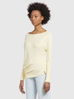 Khujo Fijngebreide Truien Trui Shea Dames Lichtgeel -Khujo Winkel 3cbc3321d6040e4a197ecf4688ab6acc