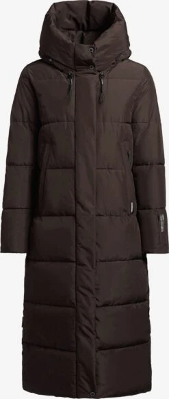 Khujo Wintermantels Wintermantel SOULANI2 Dames Donkerbruin