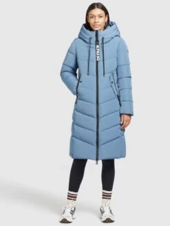 Khujo Wintermantels Wintermantel Ayleena Dames Lichtblauw -Khujo Winkel 42bdcac3940156ad6170ce26777d48a3