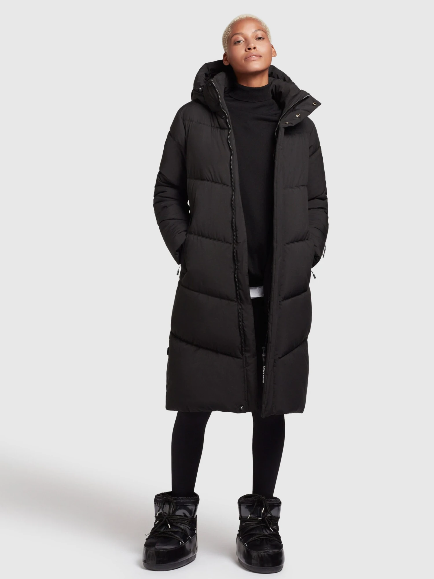 Khujo Wintermantels Wintermantel Torino2 Dames Zwart 8 Khujo Wintermantels Wintermantel Torino2 Dames Zwart - Afbeelding 6