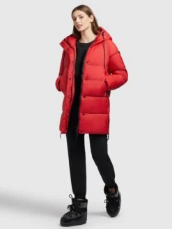 Khujo Winterjassen Winterjas Franee Dames Rood -Khujo Winkel 47300921af6e7ca6dca5516708909cc0