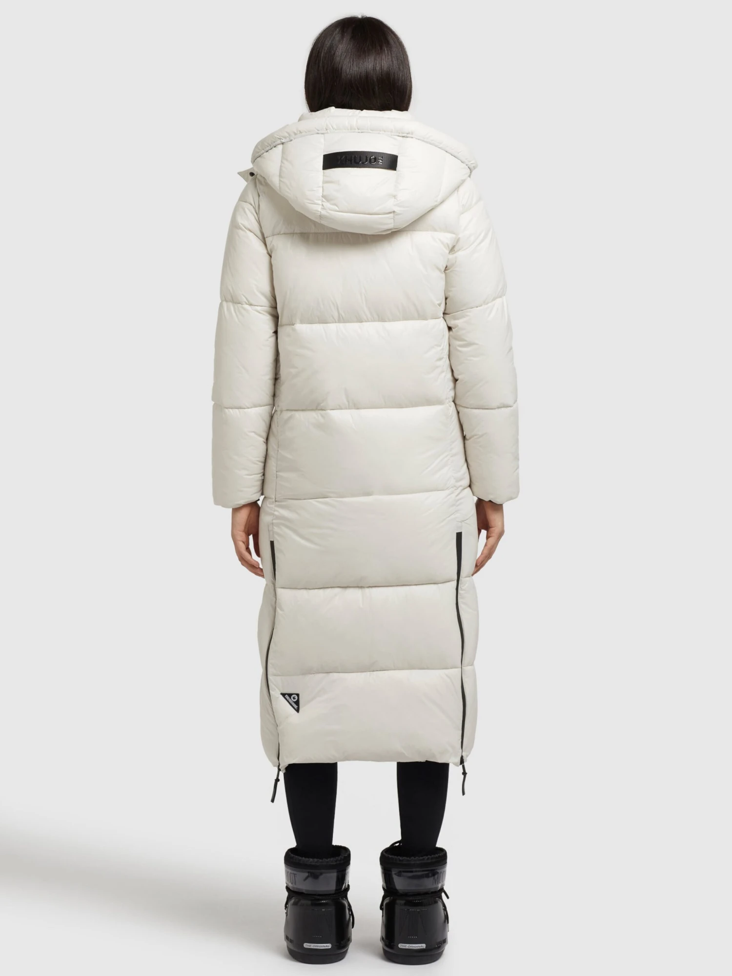Khujo Wintermantels Wintermantel Melona Dames Parelwit 6 Khujo Wintermantels Wintermantel Melona Dames Parelwit - Afbeelding 4