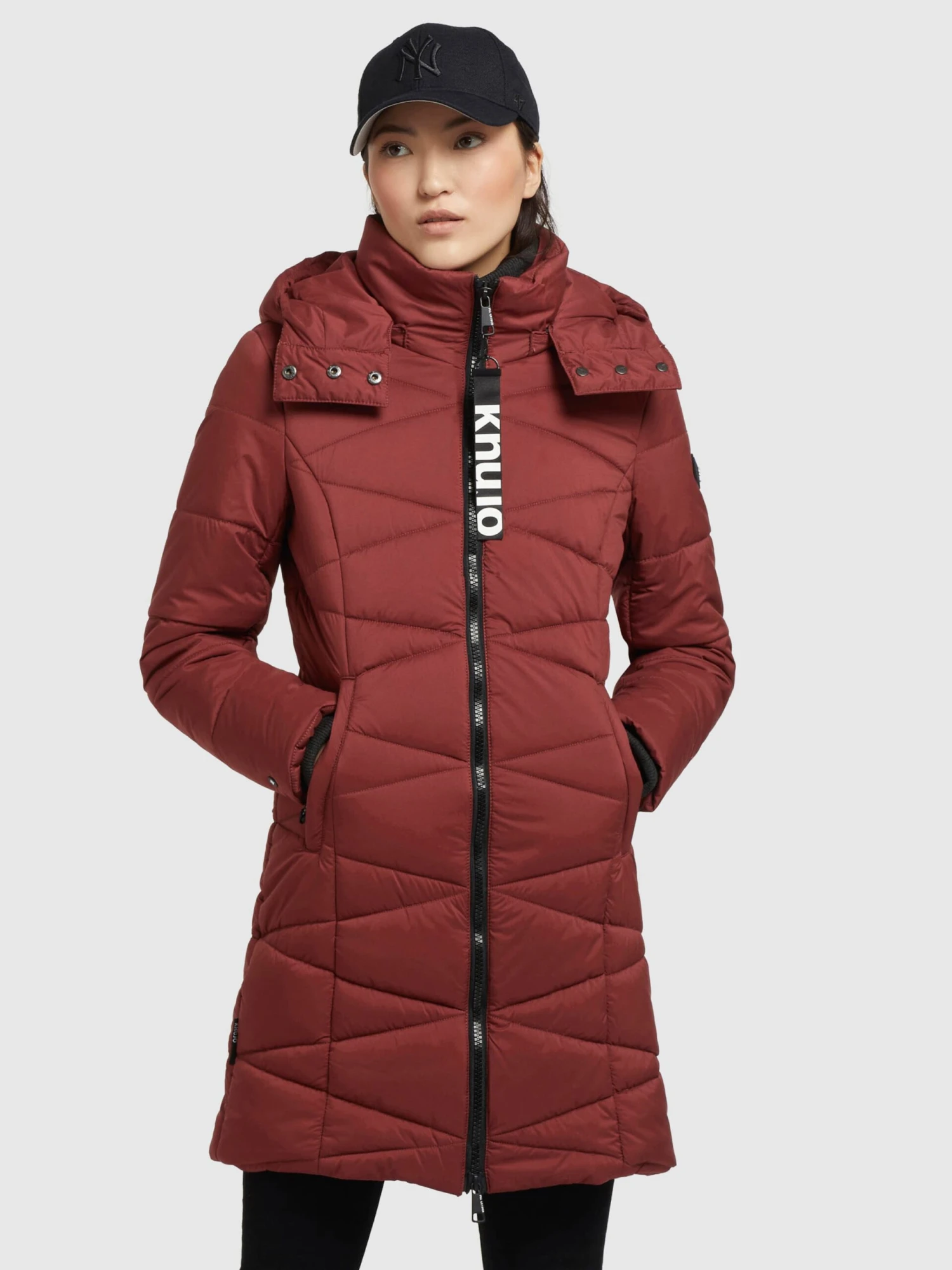 Khujo Tussenmantels Tussenmantel Fitt Light Dames Roestrood 4 Khujo Tussenmantels Tussenmantel Fitt Light Dames Roestrood - Afbeelding 2