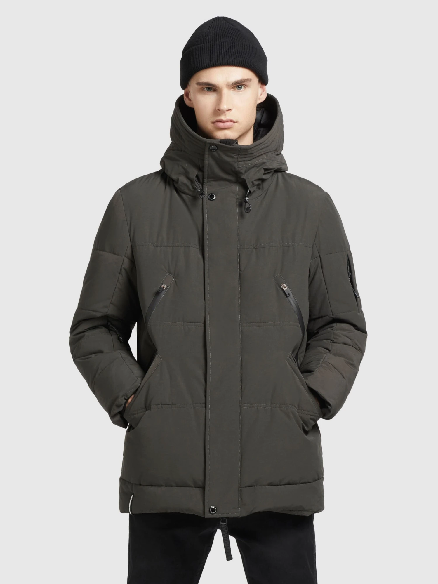 Khujo Winterjassen Winterjas Fank Heren Donkergroen 4 Khujo Winterjassen Winterjas Fank Heren Donkergroen - Afbeelding 2