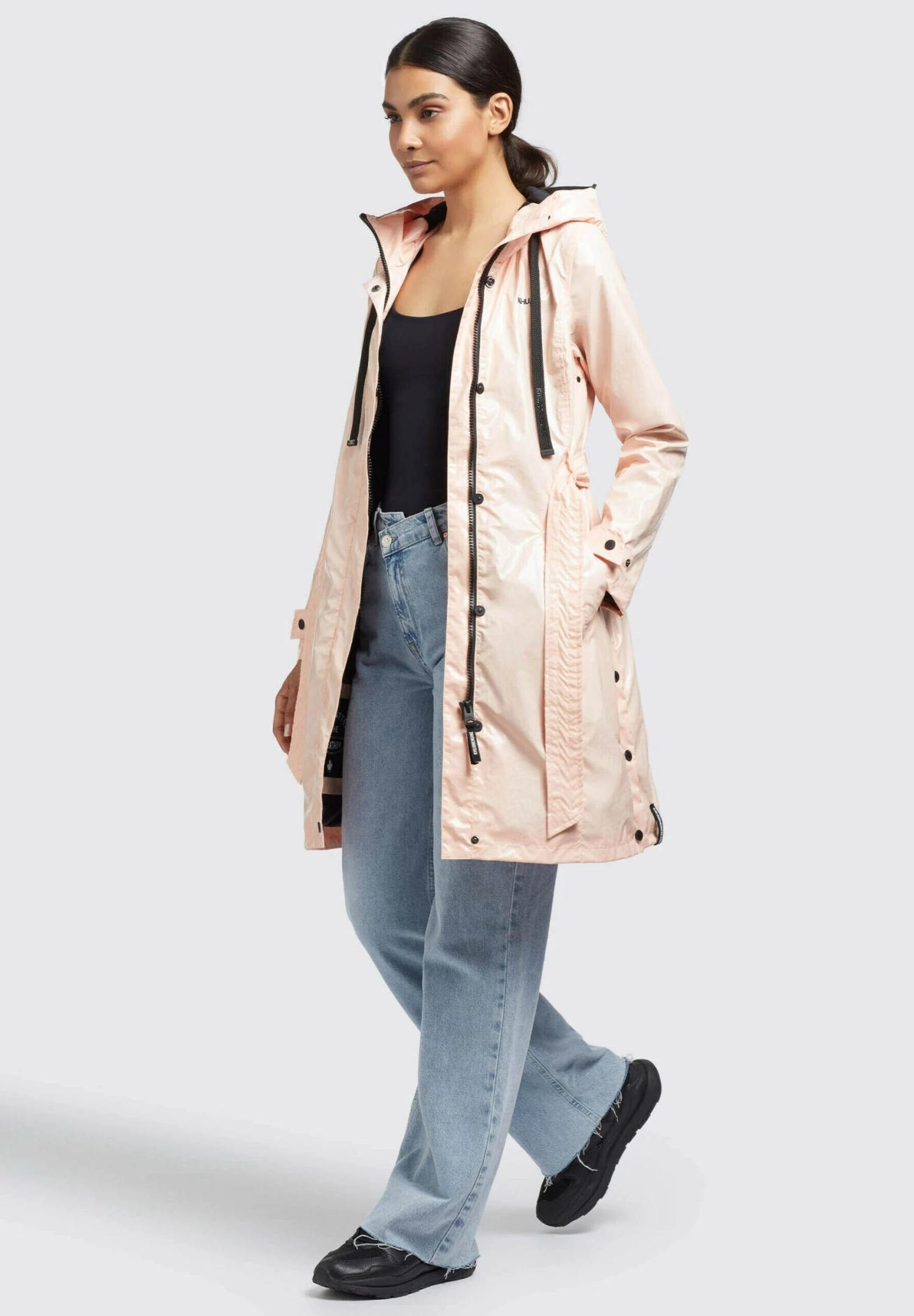 Khujo Alecia - Trenchcoat - Apricot 6 Khujo Alecia - Trenchcoat - Apricot - Afbeelding 4