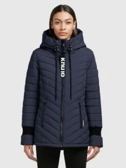 Khujo Winterjassen Winterjas Patt Dames Donkerblauw -Khujo Winkel 49cf674b950692f89ca65140acb2c720