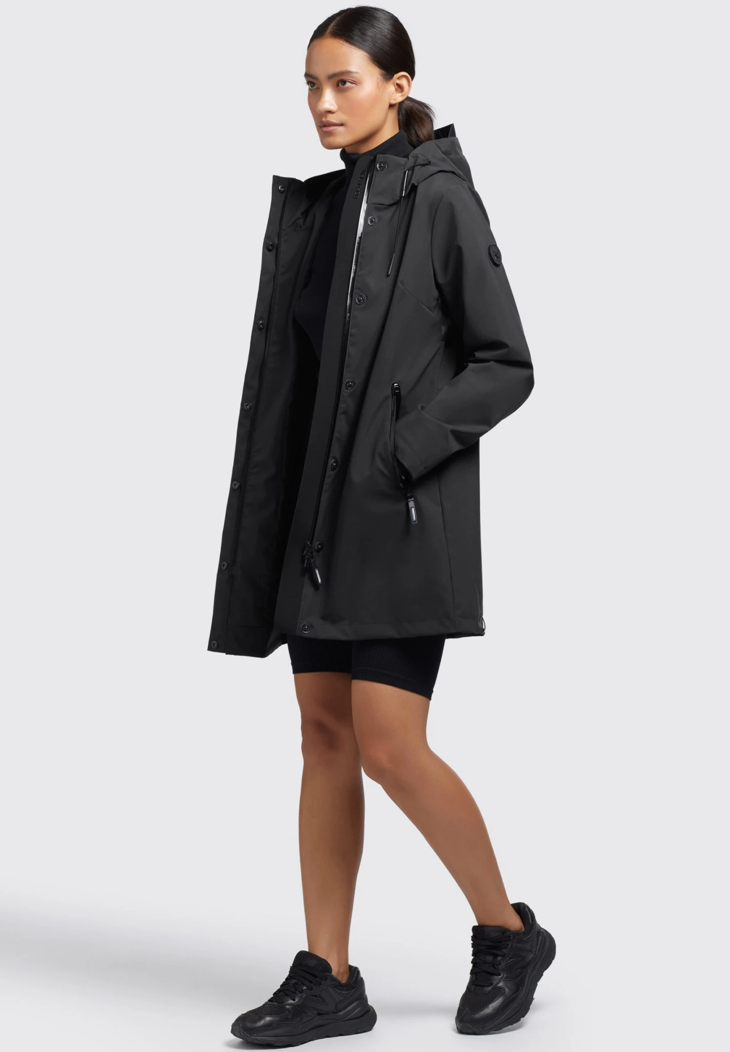 Khujo Izaf - Regenjas - Schwarz 4 Khujo Izaf - Regenjas - Schwarz - Afbeelding 2