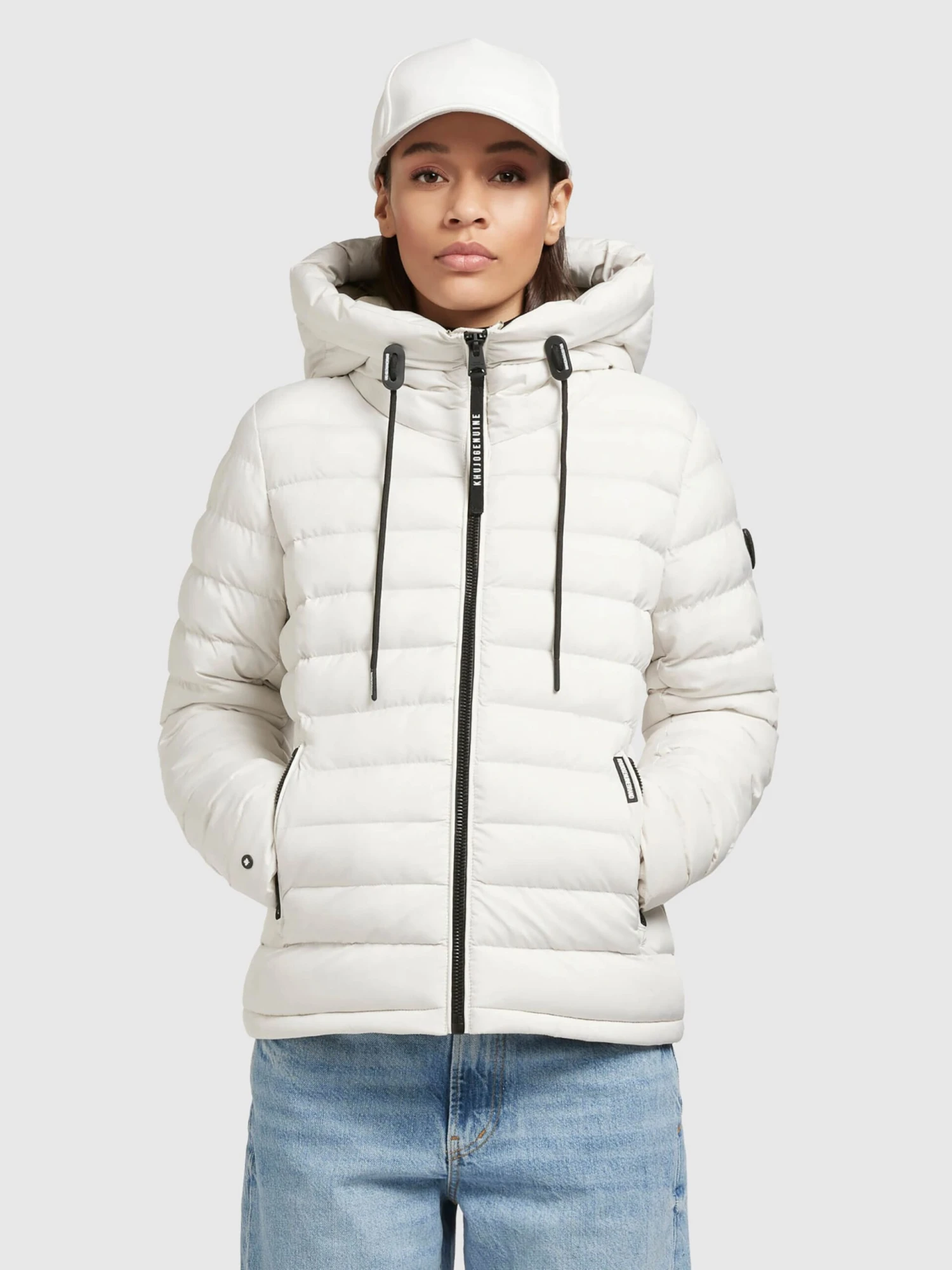 Khujo Tussenjassen Tussenjas Lovina Dames Wit 4 Khujo Tussenjassen Tussenjas Lovina Dames Wit - Afbeelding 2