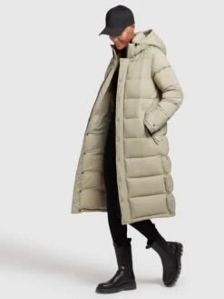 Khujo Wintermantels Wintermantel Corinna Dames Mintgroen -Khujo Winkel 5204ce8706b232f4c34612a6c4726da8