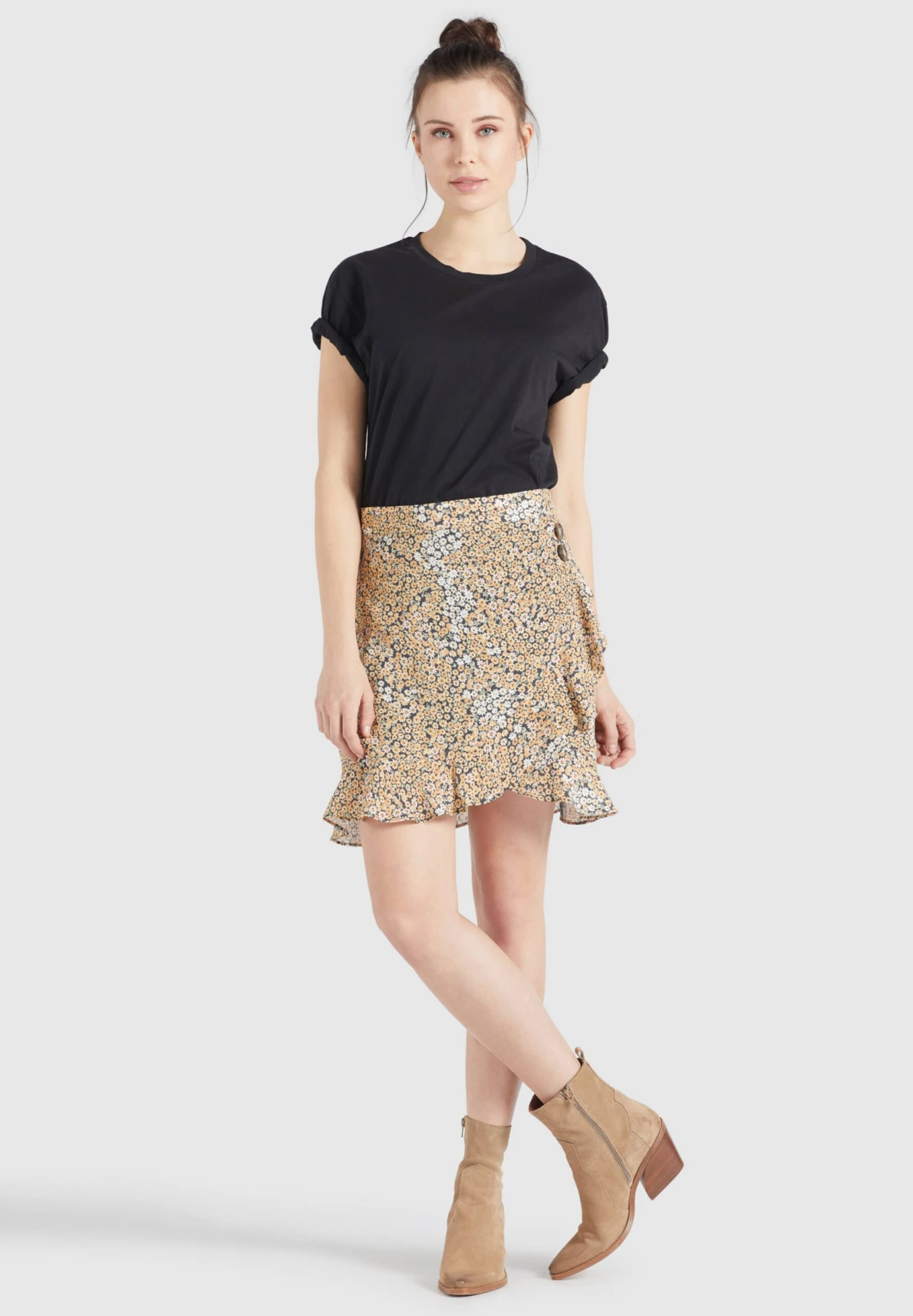 Khujo Mini Rokken Rok Undine Dames Zwart 5 Khujo Mini Rokken Rok Undine Dames Zwart - Afbeelding 3