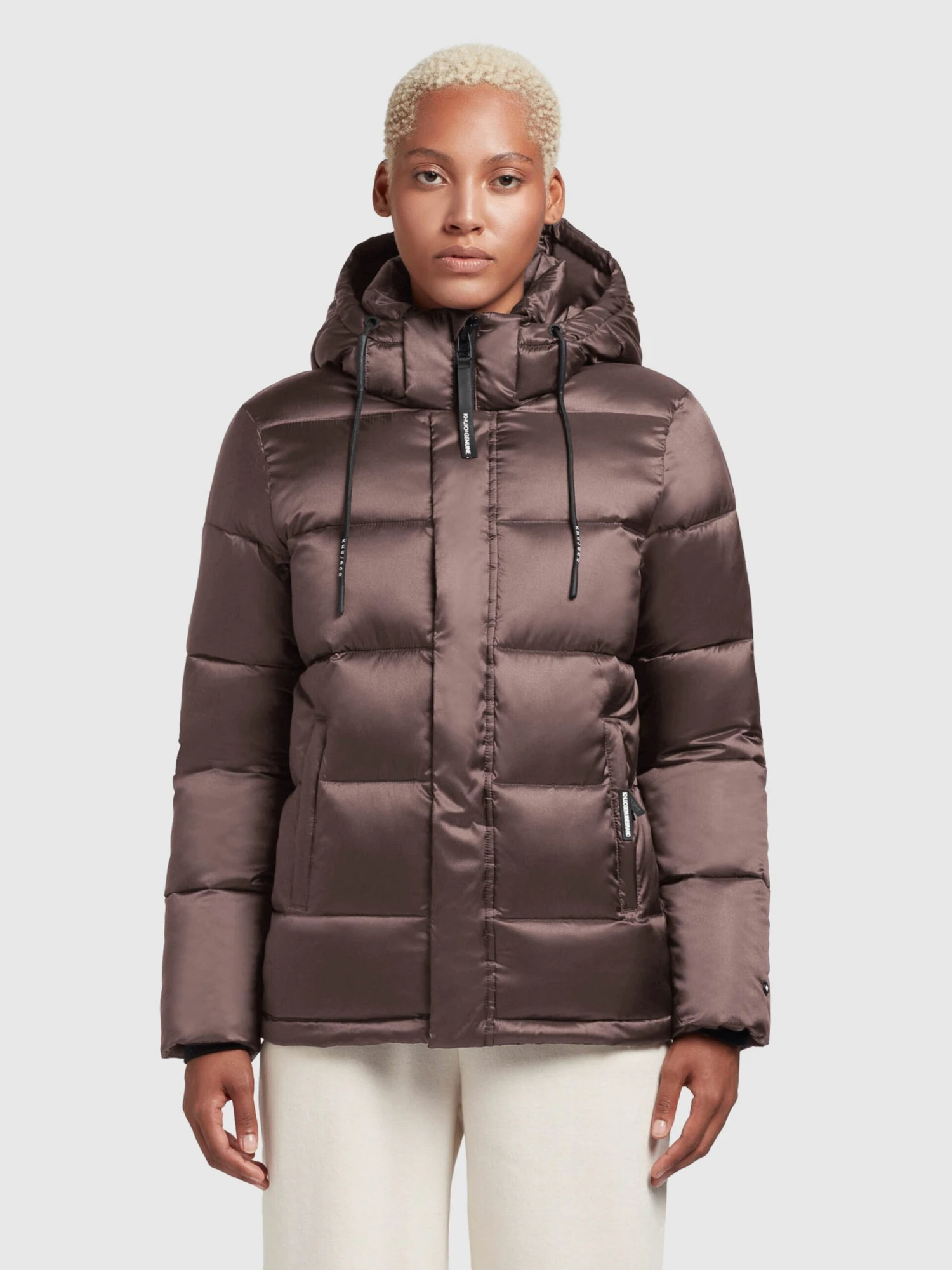 Khujo Winterjassen Winterjas Evona Dames Taupe 4 Khujo Winterjassen Winterjas Evona Dames Taupe - Afbeelding 2